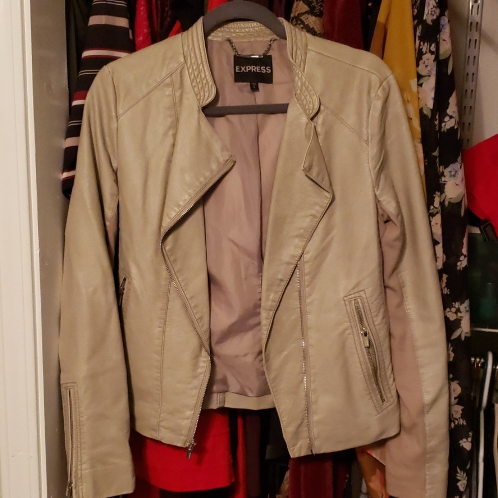 Medium Express Faux Leather Jacket